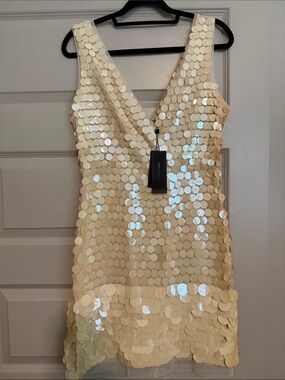 bcbg gold sequin dress Goldie Gown main image 1
